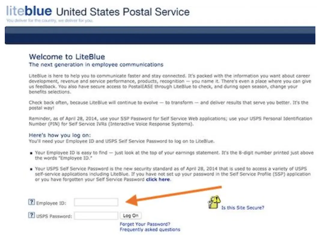 LiteBlue USPS Gov